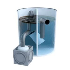 Separador de Hidrocarburos de 500l con almacenamiento exterior Skimmer