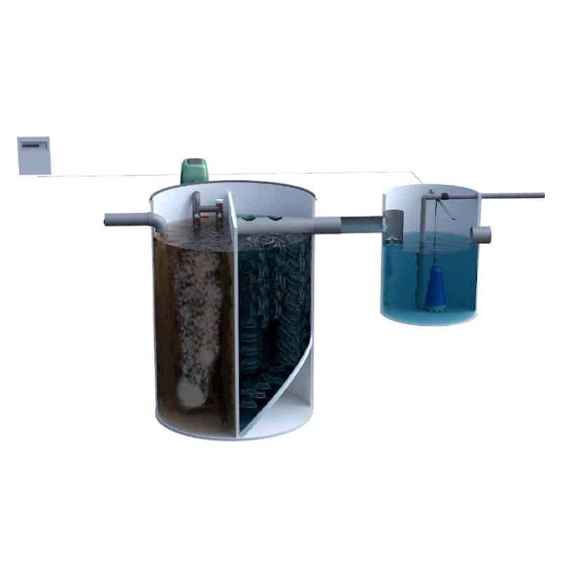 Depuradora de agua de pozo para uso sanitario en vivienda
