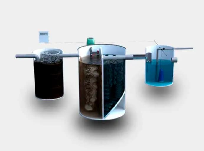 Depuradora oxidacion aguas residuales domesticas para 40 personas